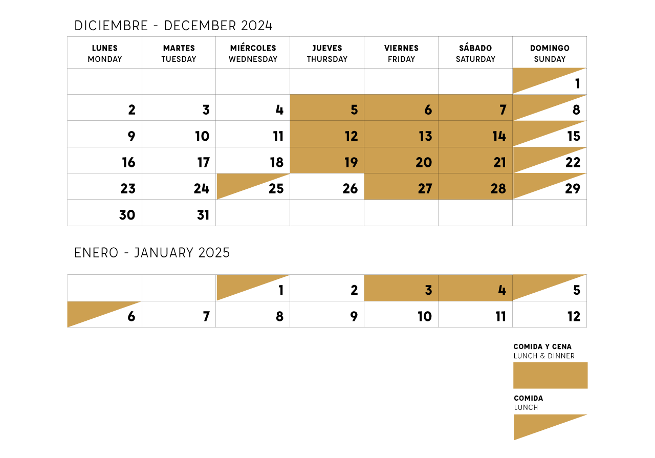 calendario misto